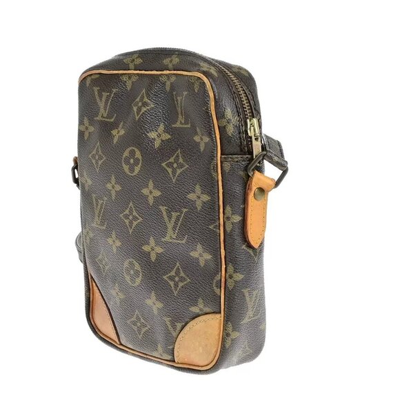 LOUIS VUITTON Danube Shoulder Bag Monogram Leather Brown France - Picture 15 of 16